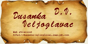 Dušanka Veljoglavac vizit kartica